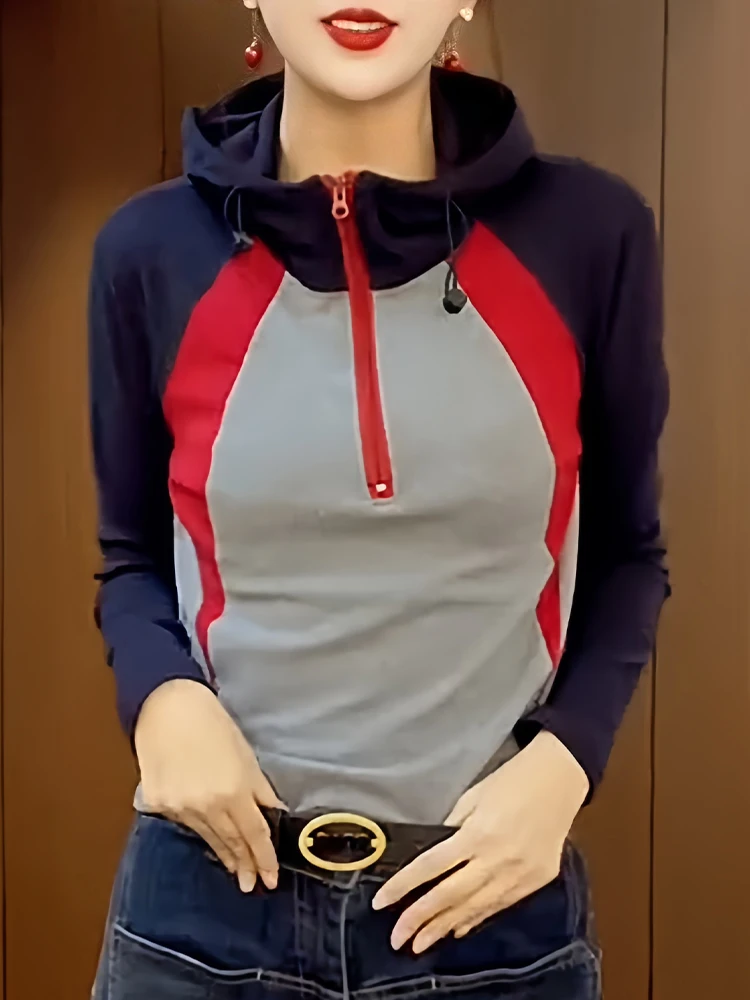 Женская толстовка с капюшоном Ele Loose Sle, осенняя новинка, из чистого хлопка, высокое качество, удобная, в корейском стиле, с длинным рукавом и молнией
Женская толстовка с капюшоном Ele Loose Sle, осенняя новинка, из чистого хлопка, высокое качество, удобная, в корейском стиле, с длинным рукавом и молнией