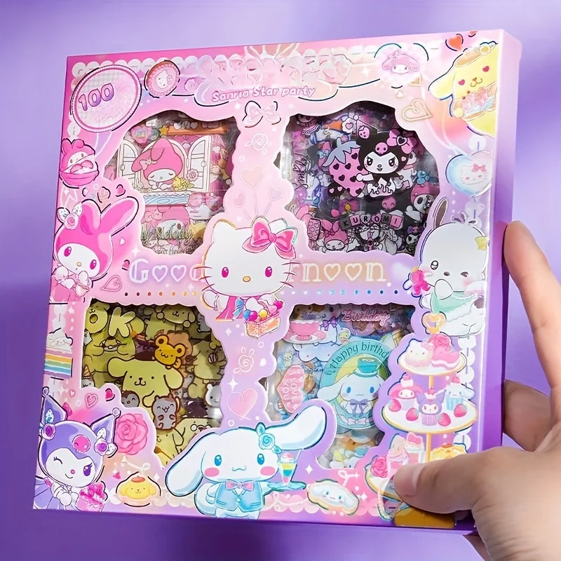 100 страниц наклеек Hello Kitty My Melody Kuromi Мультяшные персонажи подходят для милых кружек и подарочных коробок наклейки
100 страниц наклеек Hello Kitty My Melody Kuromi Мультяшные персонажи подходят для милых кружек и подарочных коробок наклейки