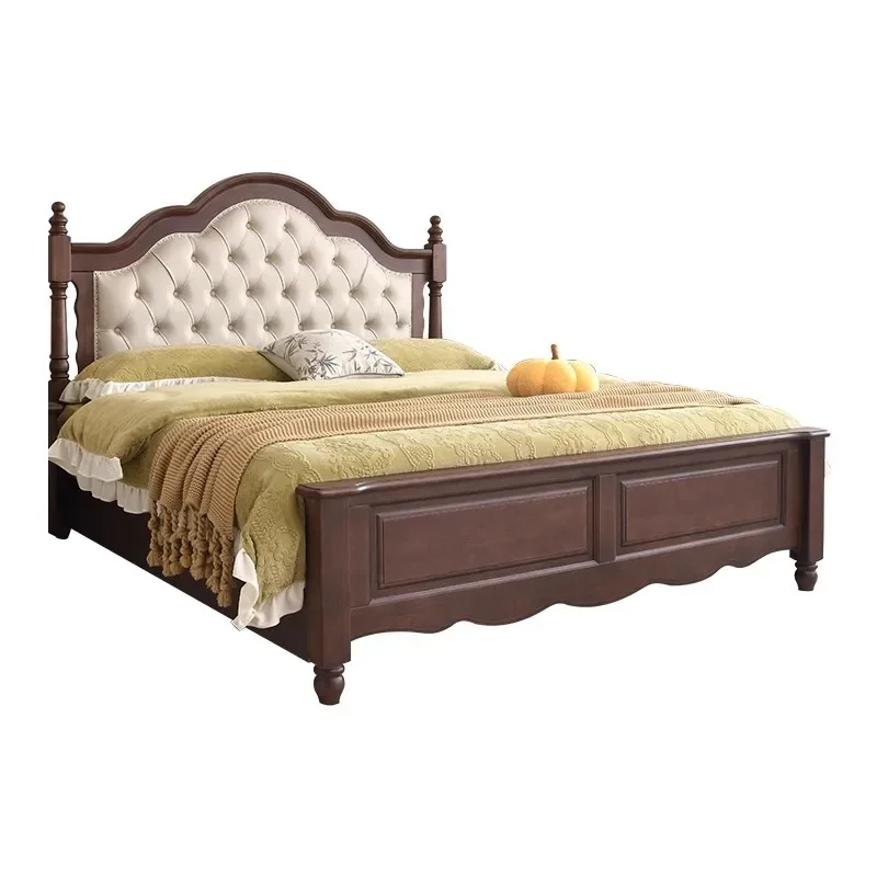 American solid wood bed white soft bag European double bed air pressure drawer high box master bedroom 1.8 meters retro bed
American solid wood bed white soft bag European double bed air pressure drawer high box master bedroom 1.8 meters retro bed