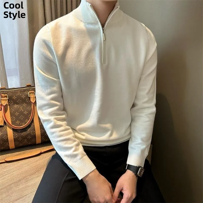 Men's Zipper Knitwear f-High Collar Long Sve Casual Faionable Autumn Winter New Sle Versatile Comfortable Cotton Blend
Men's Zipper Knitwear f-High Collar Long Sve Casual Faionable Autumn Winter New Sle Versatile Comfortable Cotton Blend