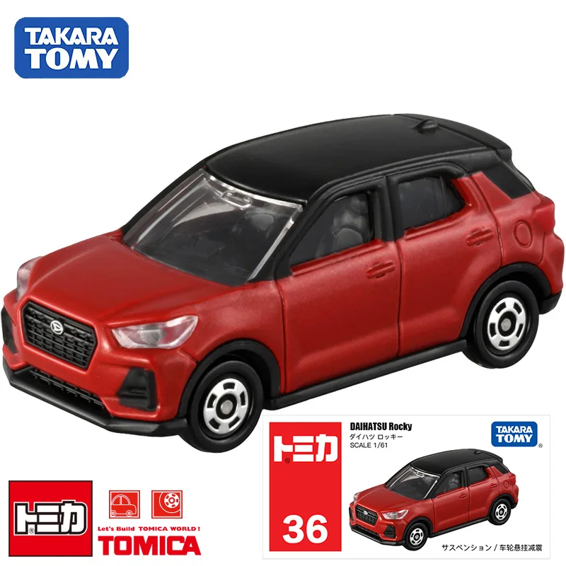 TAKARA TOMY TOMICA No.36 Car model No.36 Daihatsu Rocky Off-road Vehicle collection Ornament Children's toy.
TAKARA TOMY TOMICA No.36 Car model No.36 Daihatsu Rocky Off-road Vehicle collection Ornament Children's toy.