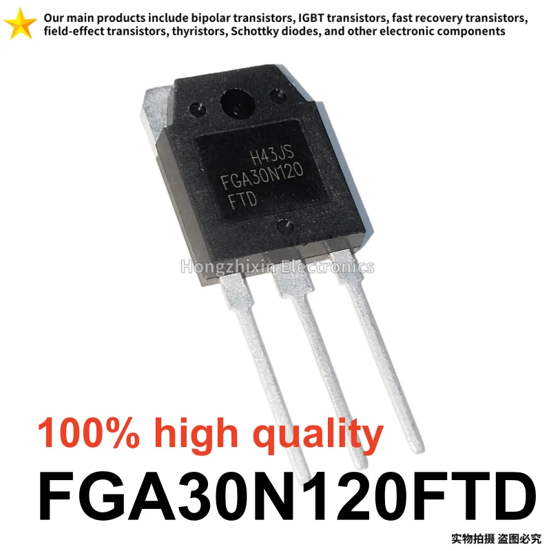 10PCS NEW FGA30N120FTD 1200V30A TO-3P FGA30N120 30N120FTD 30N120 IGBT power transistor
10PCS NEW FGA30N120FTD 1200V30A TO-3P FGA30N120 30N120FTD 30N120 IGBT power transistor