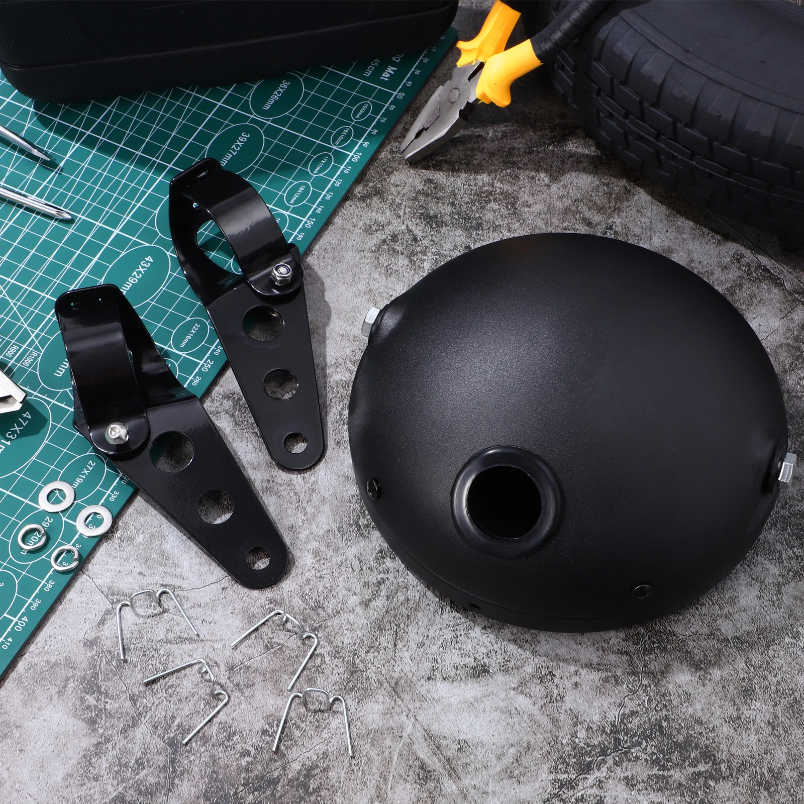 Sturdy Pc Material Headlight Housing Motorcycle Lamp Cover Mount Brackets Durable Waterproof Dustproof Headlamp Housing For Led 
Sturdy Pc Material Headlight Housing Motorcycle Lamp Cover Mount Brackets Durable Waterproof Dustproof Headlamp Housing For Led