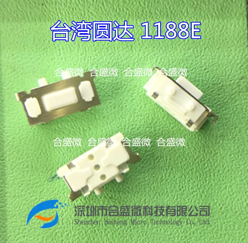 Taiwan Dip Yuanda 1188e-1w3-t/R Touch Switch 3*6*3.5 Side Press MP3 4 Side Switch 3.5*7
Taiwan Dip Yuanda 1188e-1w3-t/R Touch Switch 3*6*3.5 Side Press MP3 4 Side Switch 3.5*7