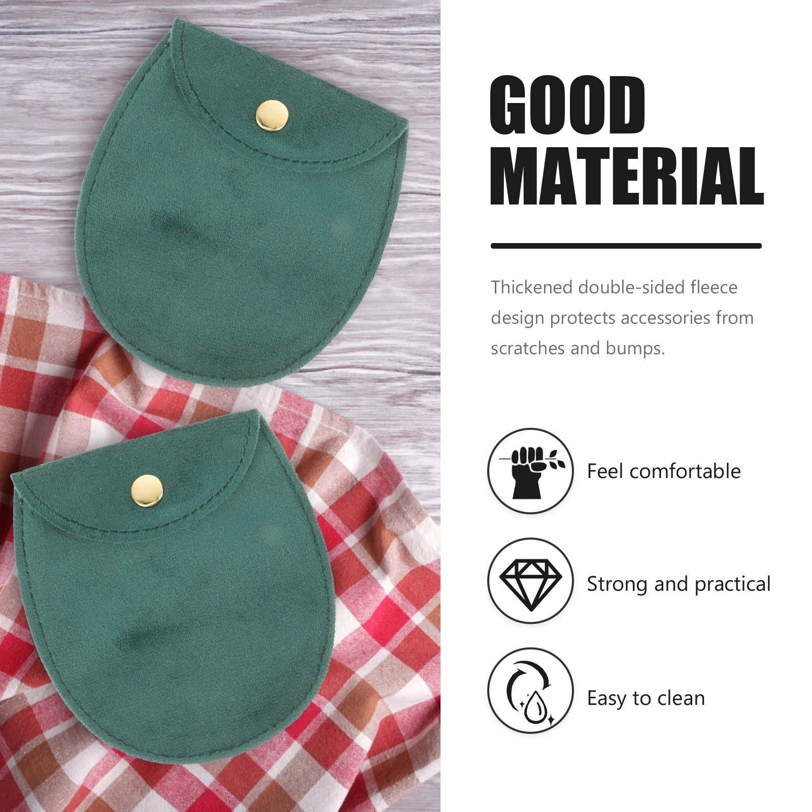 2pcs Velvet Bag Double Sided Fleece Snap Button Pouch Circle Large Watch Storage Case Mail Bags Pocket Watch Retro
2pcs Velvet Bag Double Sided Fleece Snap Button Pouch Circle Large Watch Storage Case Mail Bags Pocket Watch Retro