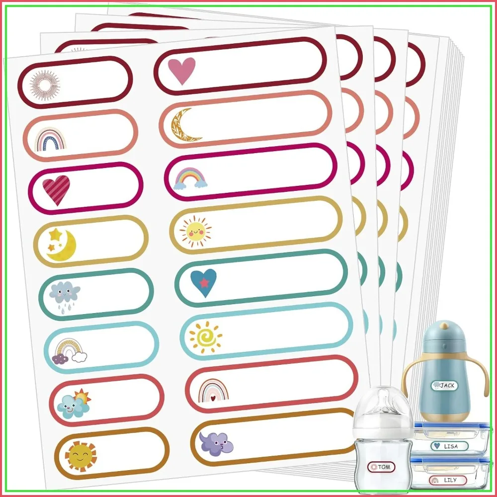 480 Pcs Waterproof Self-Laminating Bottle Labels for Daycare Essentials, School Name Tags Stickers
480 Pcs Waterproof Self-Laminating Bottle Labels for Daycare Essentials, School Name Tags Stickers