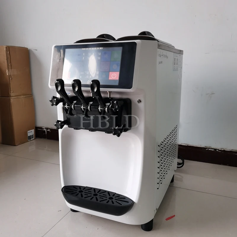 Professional Electric Soft Ice Cream And Frozen Yogurt Machine with Built-In Double Expansion Pump for Three Flavors
Professional Electric Soft Ice Cream And Frozen Yogurt Machine with Built-In Double Expansion Pump for Three Flavors