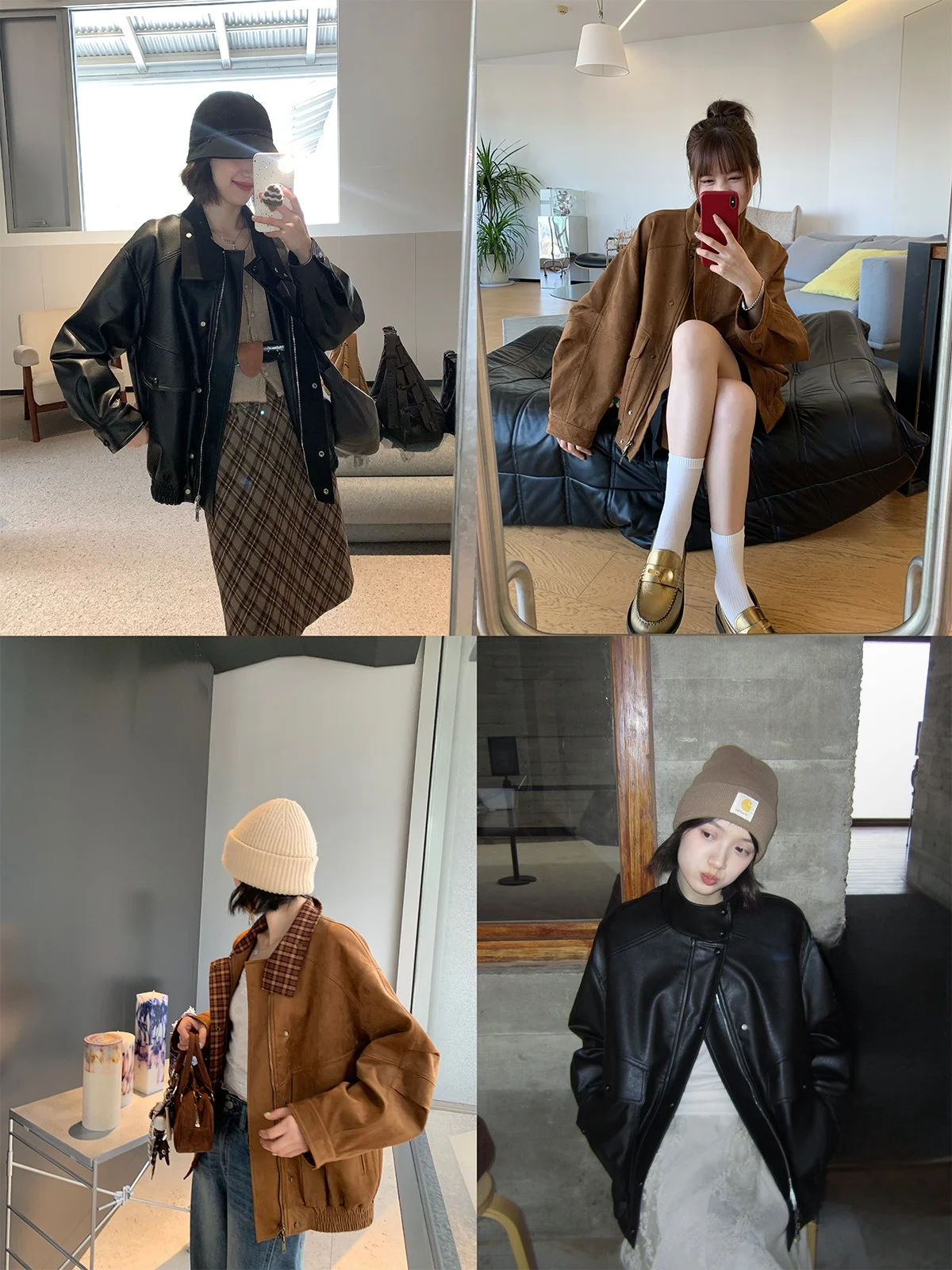 e Core Beautiful Double-Sided Patchwork Free-Ne Lychee Pattern Suede Jaet Lazy Silhouette Plaid Snakeskin Outerwear
e Core Beautiful Double-Sided Patchwork Free-Ne Lychee Pattern Suede Jaet Lazy Silhouette Plaid Snakeskin Outerwear