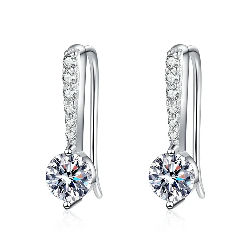 S925 pure silver earrings Mosang stone angel tears temperament simple one carat D-color earrings wedding jewelry wholesale
S925 pure silver earrings Mosang stone angel tears temperament simple one carat D-color earrings wedding jewelry wholesale