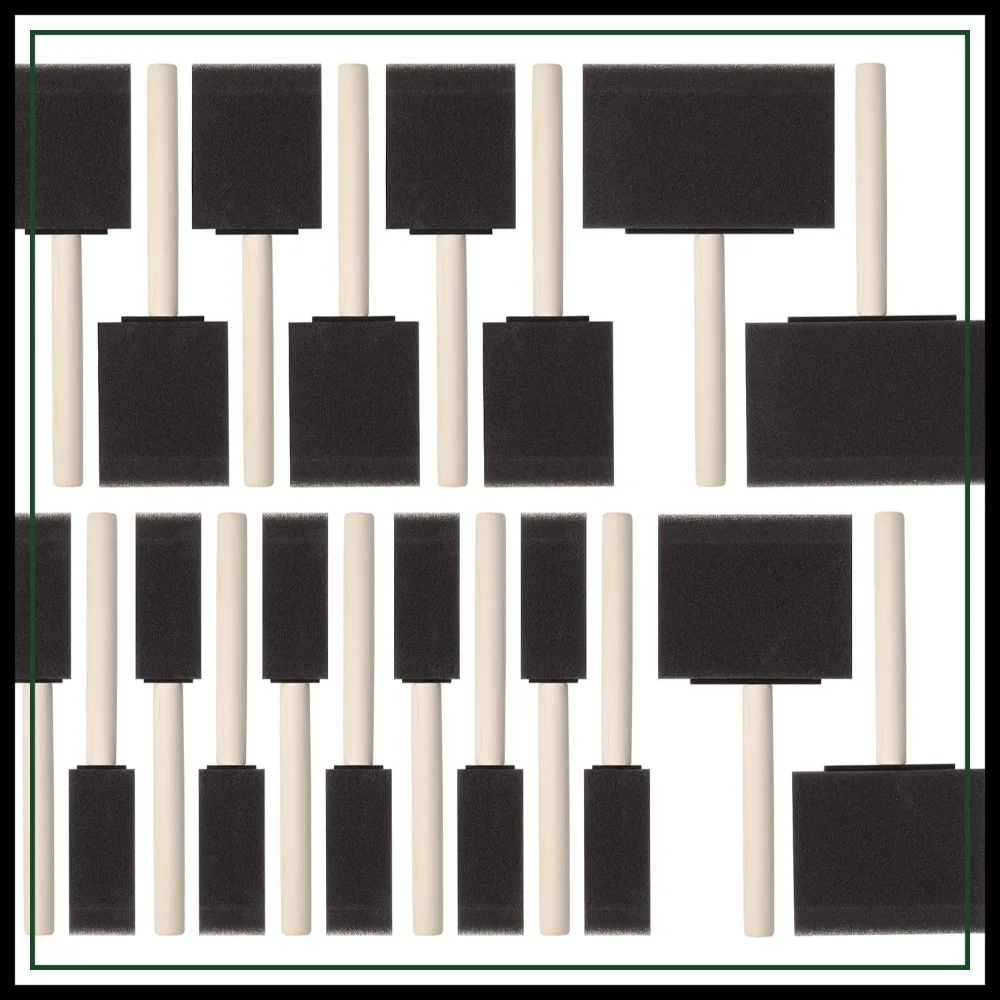 Foam Paint Brushes 20 Pack, 1-4 Inch Sponge Brushes for Painting, Staining, Varnishes, Gluing & DIY Crafts on Wood, Metal & More
Foam Paint Brushes 20 Pack, 1-4 Inch Sponge Brushes for Painting, Staining, Varnishes, Gluing & DIY Crafts on Wood, Metal & More