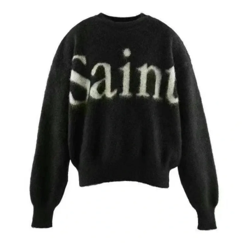 High Street Saint Свободный повседневный свитер с короткими рукавами и круглым вырезом Толстовка для мужчин и женщин Модные теплые пуловеры Мужская одежда
High Street Saint Свободный повседневный свитер с короткими рукавами и круглым вырезом Толстовка для мужчин и женщин Модные теплые пуловеры Мужская одежда