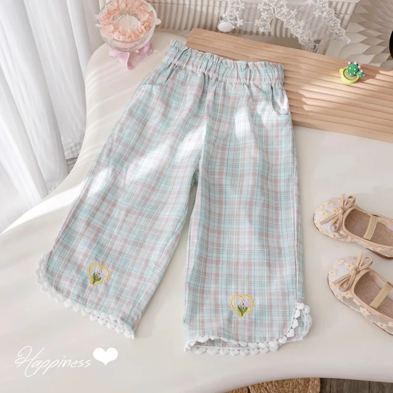 Girl's Summer Thin Plaid Cotton Pants 2026 Korean Children's Clothing Casual Pants for 1-7 Years Old Junior Girls' Clothing
Girl's Summer Thin Plaid Cotton Pants 2026 Korean Children's Clothing Casual Pants for 1-7 Years Old Junior Girls' Clothing