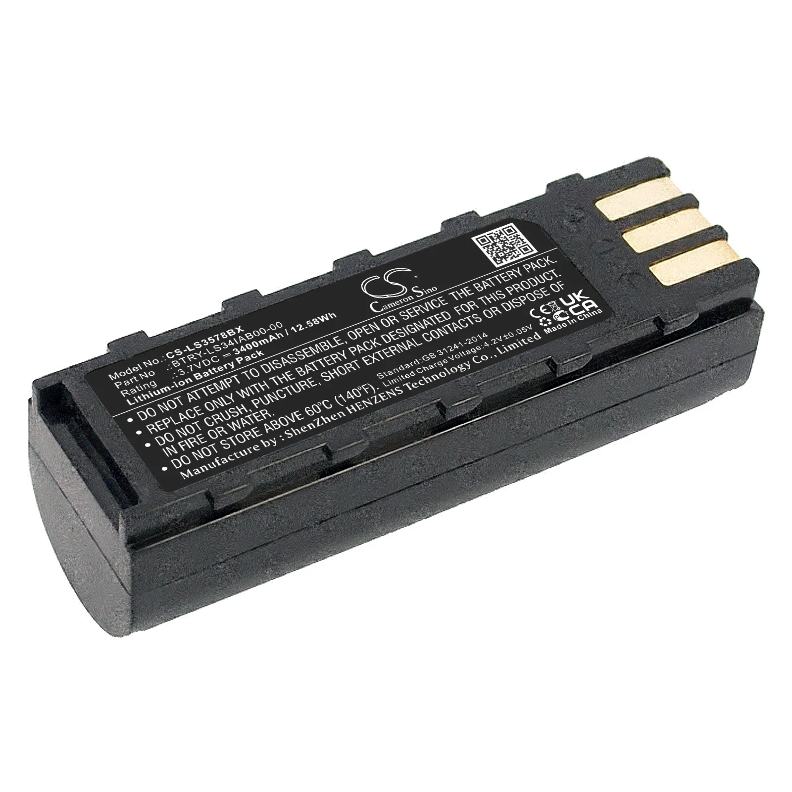 CS 3400mAh Battery For Symbol LS3478 DS3478 LS3578 DS3578 XS3478 NGIS DSS3478 MT2000 LS3478ER
CS 3400mAh Battery For Symbol LS3478 DS3478 LS3578 DS3578 XS3478 NGIS DSS3478 MT2000 LS3478ER