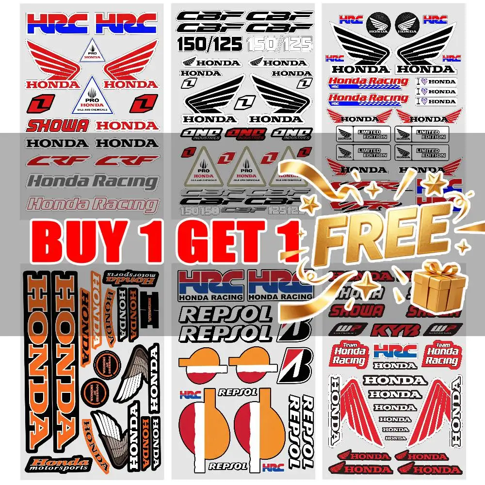 FOR HONDA RACING Durable Waterproof Reflective Decor Sticker Scratch Cover For Motorcycle Car Helmet Fridge Accessories
FOR HONDA RACING Durable Waterproof Reflective Decor Sticker Scratch Cover For Motorcycle Car Helmet Fridge Accessories