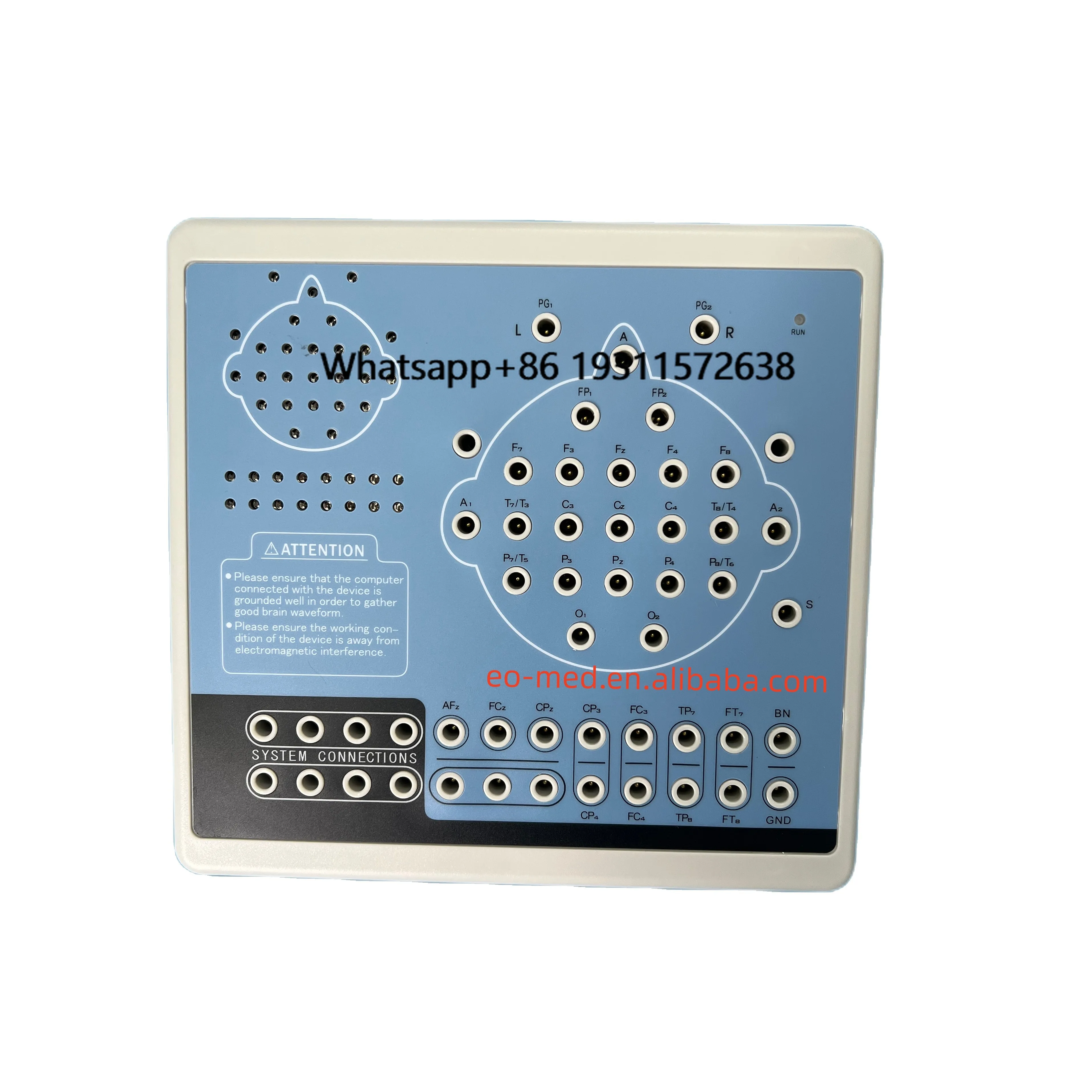Digital Brain Electric Mapping EEG Electroencephalogram Device Applicable for Checking Brain Activity EO-EEG88
Digital Brain Electric Mapping EEG Electroencephalogram Device Applicable for Checking Brain Activity EO-EEG88