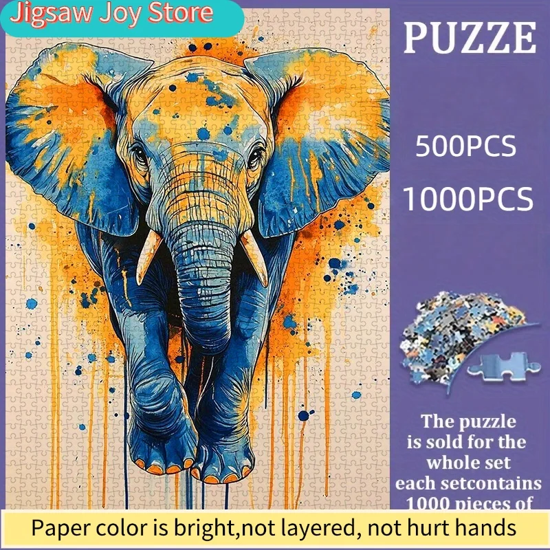 puzzle, DIY paper jigsaw puzzle, abstract blue and orange elephant, adult puzzle, suitable for home decoration, Relax, gift-gi
puzzle, DIY paper jigsaw puzzle, abstract blue and orange elephant, adult puzzle, suitable for home decoration, Relax, gift-gi