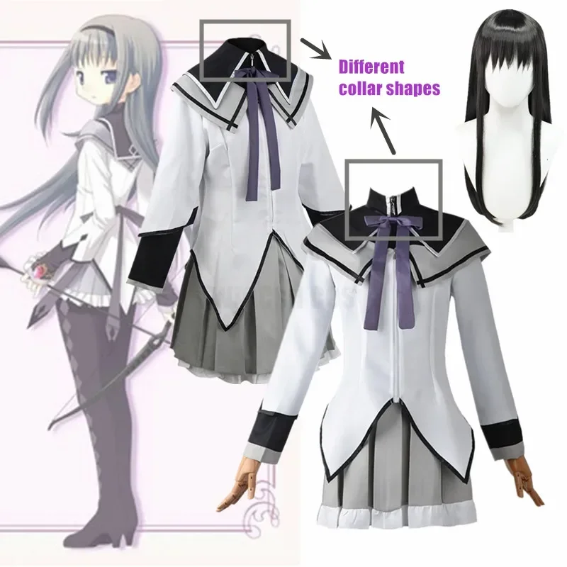 Костюм для косплея аниме Puella Magi Madoka Magica, костюм для косплея аками, гомура, короткая юбка, униформа Jk с бантиками, искусственный парик на Хэллоуин
Костюм для косплея аниме Puella Magi Madoka Magica, костюм для косплея аками, гомура, короткая юбка, униформа Jk с бантиками, искусственный парик на Хэллоуин