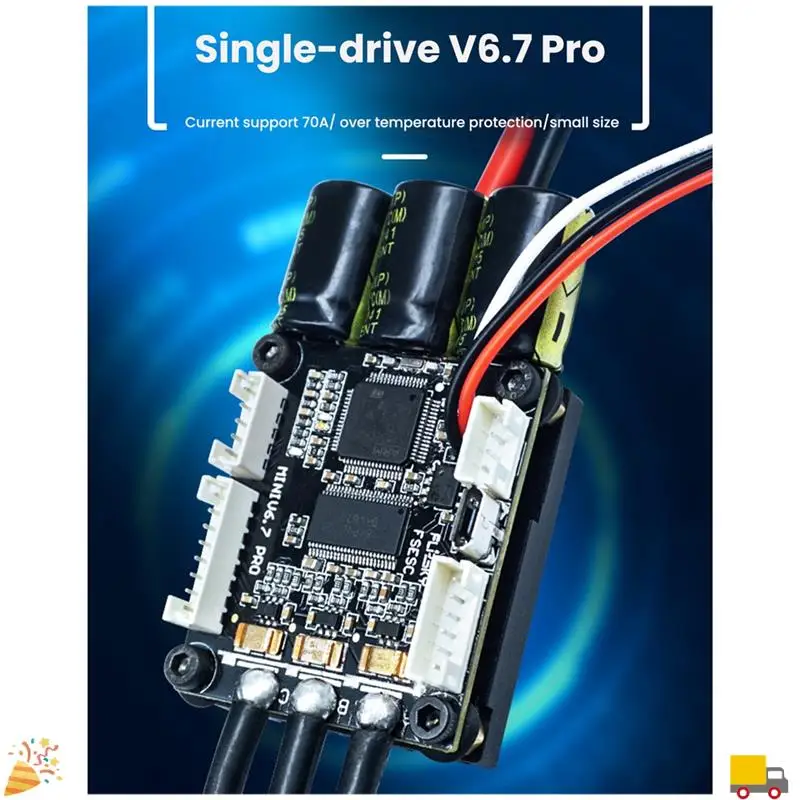 FLIPSKY 4-13S Lipo ESC Speed Control Mini FSESC6.7 70A База на VESC6.6 с алюминиевым анодированным радиатором для бесщеточного двигателя постоянного тока
FLIPSKY 4-13S Lipo ESC Speed Control Mini FSESC6.7 70A База на VESC6.6 с алюминиевым анодированным радиатором для бесщеточного двигателя постоянного тока