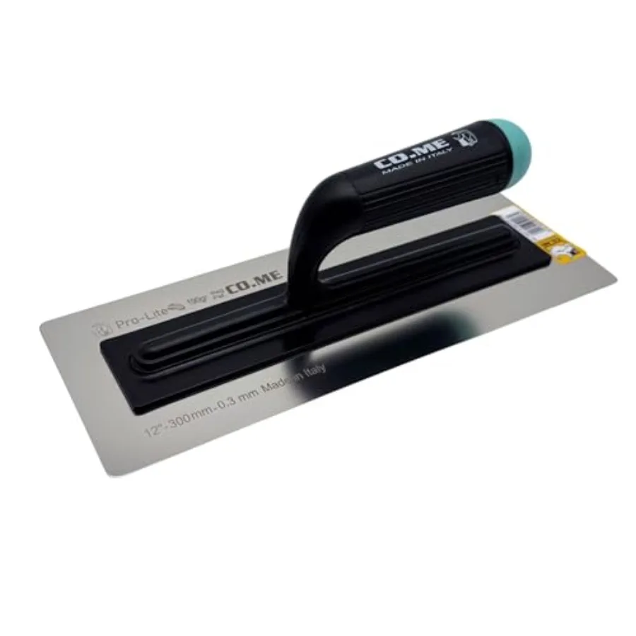 CO.ME ProLite 12 Inch Ultra-Lightweight Skimming and Finishing Trowel for Interior Plastering, Aluminum, Silver, Precision-Bala
CO.ME ProLite 12 Inch Ultra-Lightweight Skimming and Finishing Trowel for Interior Plastering, Aluminum, Silver, Precision-Bala
