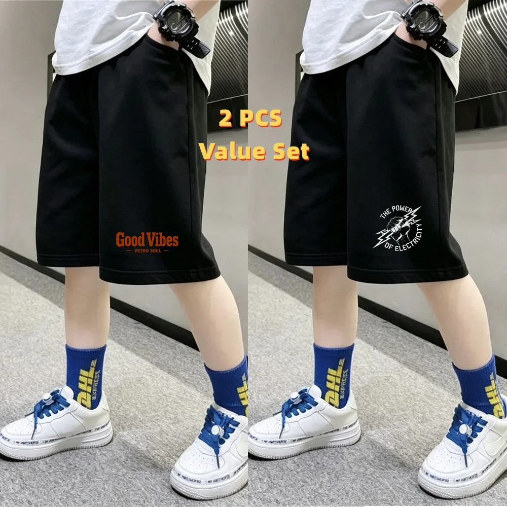 Boys 2Pcs Cotton Shorts Set Trendy Printed Kids Half Pants Casual Summer Sport Streetwear Shorts
Boys 2Pcs Cotton Shorts Set Trendy Printed Kids Half Pants Casual Summer Sport Streetwear Shorts