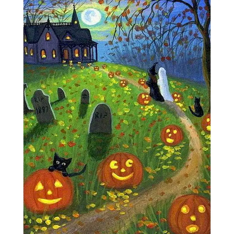 GATYZTORY Diy Frame Painting By Numbers Dark Pumpkin Lantern Landscape Handpainted Acrylic Paint By Numbers For Home Decors
GATYZTORY Diy Frame Painting By Numbers Dark Pumpkin Lantern Landscape Handpainted Acrylic Paint By Numbers For Home Decors