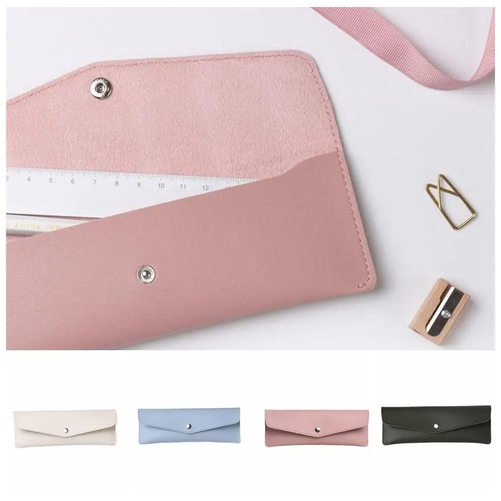 Simple PU Leather PU Envelope Storage Bag Korean Style Portable Cosmetic Brush Bag Solid Color Coin Purse Stationery Bag Outdoor
Simple PU Leather PU Envelope Storage Bag Korean Style Portable Cosmetic Brush Bag Solid Color Coin Purse Stationery Bag Outdoor