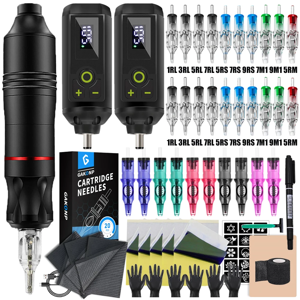 Набор для татуировки: ручка-машинка для татуировки с беспроводным блоком питания (2/1 шт.) для перманентного макияжа
Набор для татуировки: ручка-машинка для татуировки с беспроводным блоком питания (2/1 шт.) для перманентного макияжа