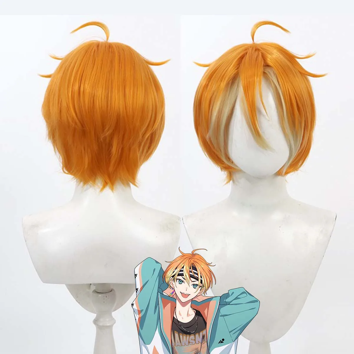 Halloween Role Play Party Men Game 18trip Cosplay Isotake Akuta Short Orange Heat Resistant Hair Wig
Halloween Role Play Party Men Game 18trip Cosplay Isotake Akuta Short Orange Heat Resistant Hair Wig