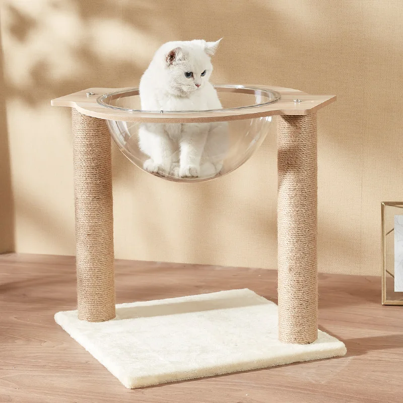 Natural Sisal Space Capsule Cat Tree And Cat Bed Cute Pet Paradise Eco-Friendly Cat Tower with Multiple Levels for Cats
Natural Sisal Space Capsule Cat Tree And Cat Bed Cute Pet Paradise Eco-Friendly Cat Tower with Multiple Levels for Cats