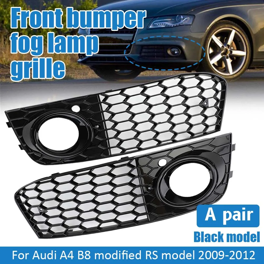 For 2009-2012 Audi A4 B8 Modified with RS Honeycomb Fog Light Frame Honeycomb Mesh Fog Light Open Vent A4 Grille Intake Cover
For 2009-2012 Audi A4 B8 Modified with RS Honeycomb Fog Light Frame Honeycomb Mesh Fog Light Open Vent A4 Grille Intake Cover