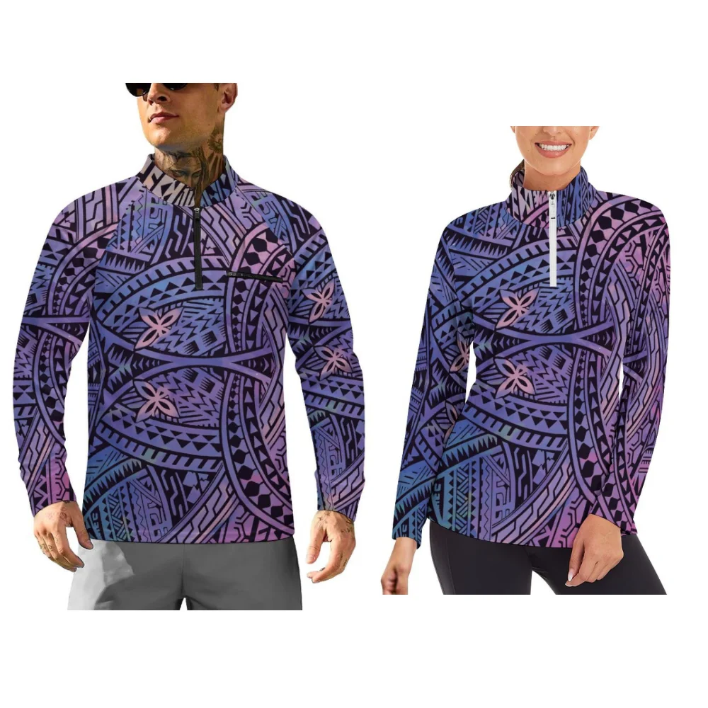 Polynesian-Style Printed Long-Sleeved Sports Tops For Autumn And Winter Customizable Sports Couple Outfits
Polynesian-Style Printed Long-Sleeved Sports Tops For Autumn And Winter Customizable Sports Couple Outfits