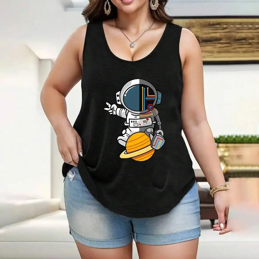 Womens Plus Size Sleeveless Tank Top Soft Breathable Fabric Loose Fit Casual Wear
Womens Plus Size Sleeveless Tank Top Soft Breathable Fabric Loose Fit Casual Wear