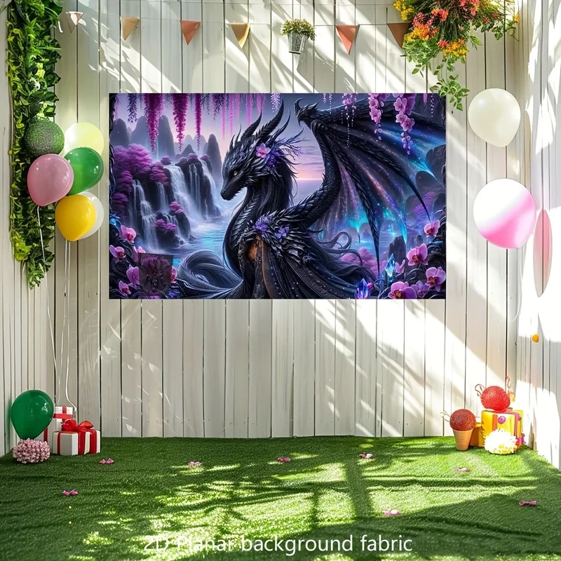 VIKAMA Black Dragon Fantasy Tapestry Purple Flower Waterfall Magical Landscape Wall Hanging Home Bedroom Living Room Decor
VIKAMA Black Dragon Fantasy Tapestry Purple Flower Waterfall Magical Landscape Wall Hanging Home Bedroom Living Room Decor