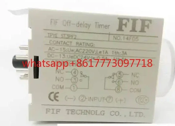 ST3PF2 AC24V 1SEK, Feihu FIF
ST3PF2 AC24V 1SEK, Feihu FIF
