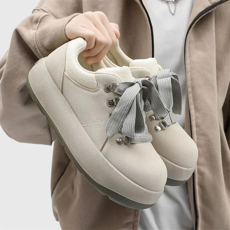Men's Chunky Platform Sneakers with Height Increase - Thick Sole Derby Shoes Q-Version Design Round Toe Low-Top Breathable and
Men's Chunky Platform Sneakers with Height Increase - Thick Sole Derby Shoes Q-Version Design Round Toe Low-Top Breathable and