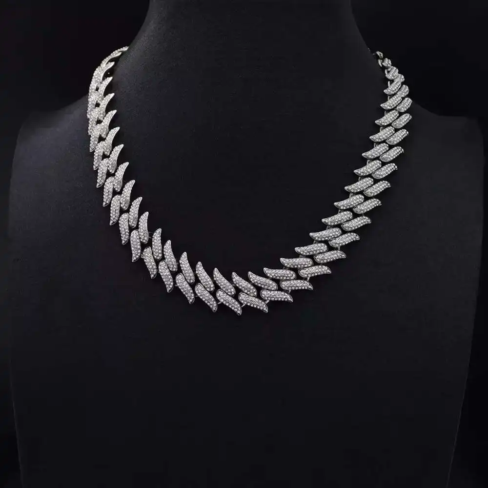 Cuban Chain Necklace Hip Hop Jewelry 8mm 925 Sterling Silver Gold Plated Moissanite Diamond Necklace
Cuban Chain Necklace Hip Hop Jewelry 8mm 925 Sterling Silver Gold Plated Moissanite Diamond Necklace