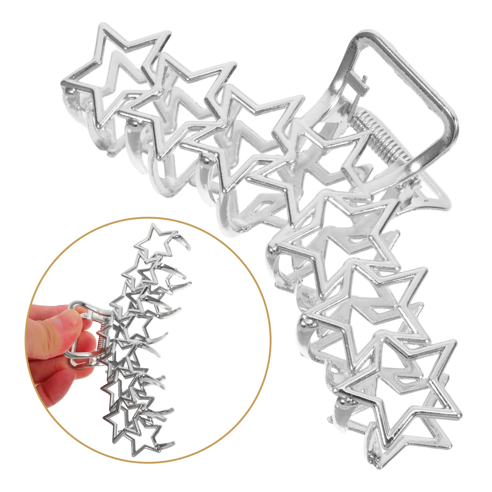 Silver Metal Claw Clip for Thick Hair Large Jaw Clips Stylish Minimalist Design Sturdy Alloy Portable
Silver Metal Claw Clip for Thick Hair Large Jaw Clips Stylish Minimalist Design Sturdy Alloy Portable