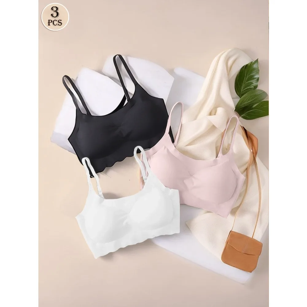 3pcs Seamless Sports Racerback Bralette Camisole With Padding, Please Select One Size Up From Your Actual Size, Size Runs Small
3pcs Seamless Sports Racerback Bralette Camisole With Padding, Please Select One Size Up From Your Actual Size, Size Runs Small