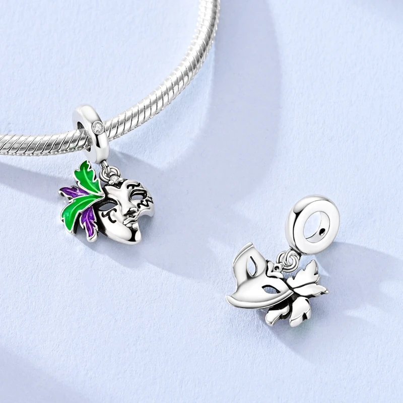 925 Sterling Silver Charms Bead CZ Zircon Colorful Mask Dangle Fit Original Bracelet DIY Women Jewelry Gift
925 Sterling Silver Charms Bead CZ Zircon Colorful Mask Dangle Fit Original Bracelet DIY Women Jewelry Gift