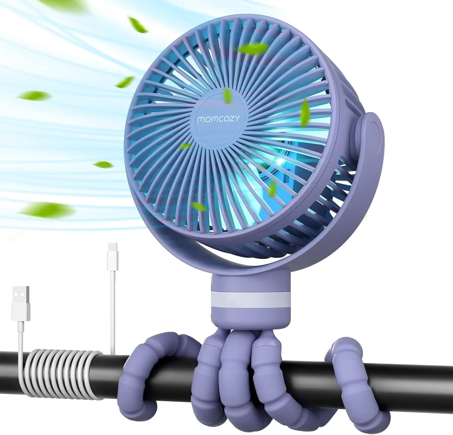 8000mAh Portable Fan, 27H Ultra-long Battery Life Detachable 4 Speed 360°Rotate LED Night Light with 2 Modes, USB Re
8000mAh Portable Fan, 27H Ultra-long Battery Life Detachable 4 Speed 360°Rotate LED Night Light with 2 Modes, USB Re