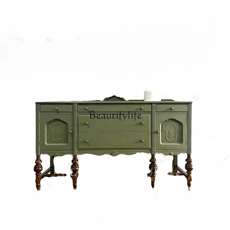 French Retro Entryway Cabinet Small Apartment Integrated Shoe Cabinet American Style Home Living Room Solid Wood
French Retro Entryway Cabinet Small Apartment Integrated Shoe Cabinet American Style Home Living Room Solid Wood