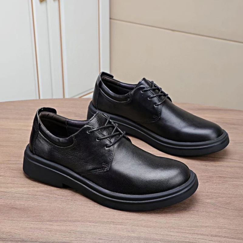 Retro Mens Casual Leather Business Shoes Luxury Genuine Leather Handmade Quality Comfortable Spring Daily Social Shoes Male 2025
Retro Mens Casual Leather Business Shoes Luxury Genuine Leather Handmade Quality Comfortable Spring Daily Social Shoes Male 2025