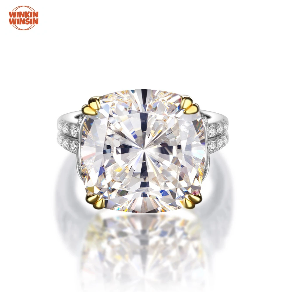 Winkin Winsin 925 Silver 10 Carat High Carbon Diamond Ring For Women European And American Simple Fat Square 14*14
Winkin Winsin 925 Silver 10 Carat High Carbon Diamond Ring For Women European And American Simple Fat Square 14*14