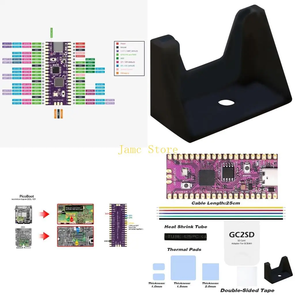 LX0B GC2SD Card Reader Adapter Pico Boot to Replace Modchip Module