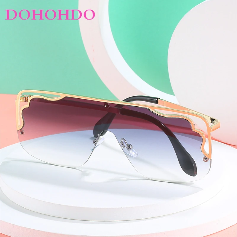 Trend One Piece Sunglasses Women Men Fashion Design Square Metal Frame Hollowed Sun Glasses Outdoor Travel Shades Eyewear UV400
Trend One Piece Sunglasses Women Men Fashion Design Square Metal Frame Hollowed Sun Glasses Outdoor Travel Shades Eyewear UV400