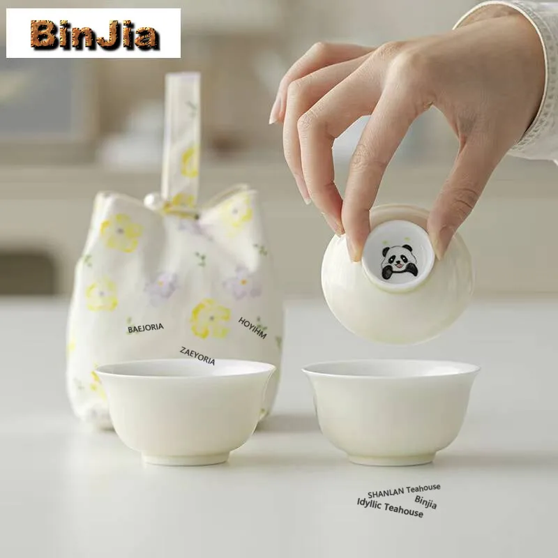 Hand-painted Panda Travel Tea Set Kit Ancient 1 Pot 1 Cups Household Tea Maker Organizer Portable Camping Tote Bag Ornaments
Hand-painted Panda Travel Tea Set Kit Ancient 1 Pot 1 Cups Household Tea Maker Organizer Portable Camping Tote Bag Ornaments