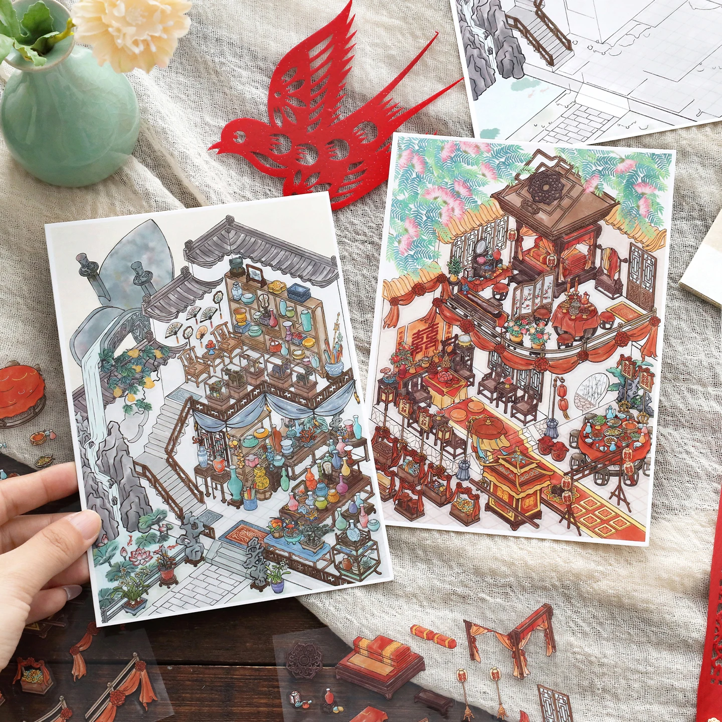 Morning Rain Infeelme Infeelme Landscape Stickers High-Quality Chinese-Style Miniature Scene House Handmade DIY Stress-Relief Toy
Morning Rain Infeelme Infeelme Landscape Stickers High-Quality Chinese-Style Miniature Scene House Handmade DIY Stress-Relief Toy