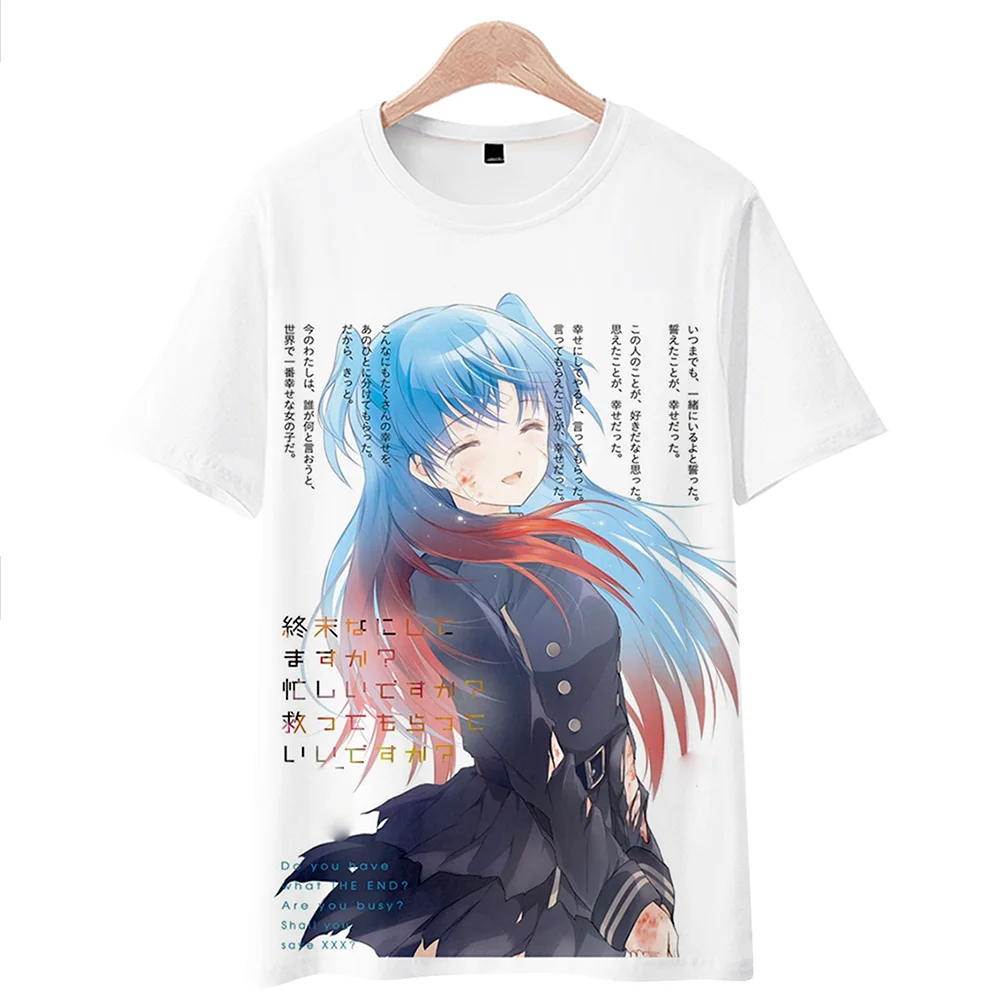 What do you do at the end of the world Chtholly Anime cotton short-sleeve T-shirts
What do you do at the end of the world Chtholly Anime cotton short-sleeve T-shirts