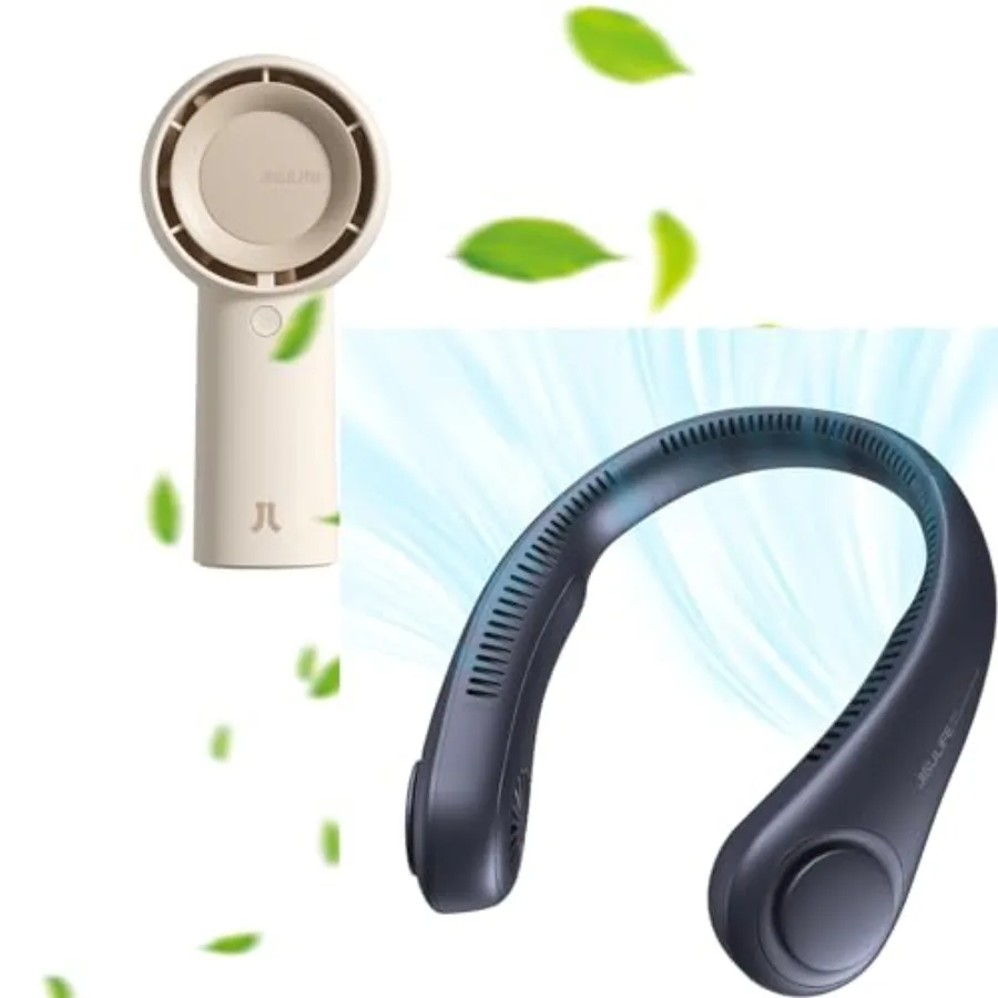 Neck Fan, Handheld Turbo Fan for outdoor use, ABS plastic body, black color, 360 adjustable airflow and ultra-quiet operation
Neck Fan, Handheld Turbo Fan for outdoor use, ABS plastic body, black color, 360 adjustable airflow and ultra-quiet operation