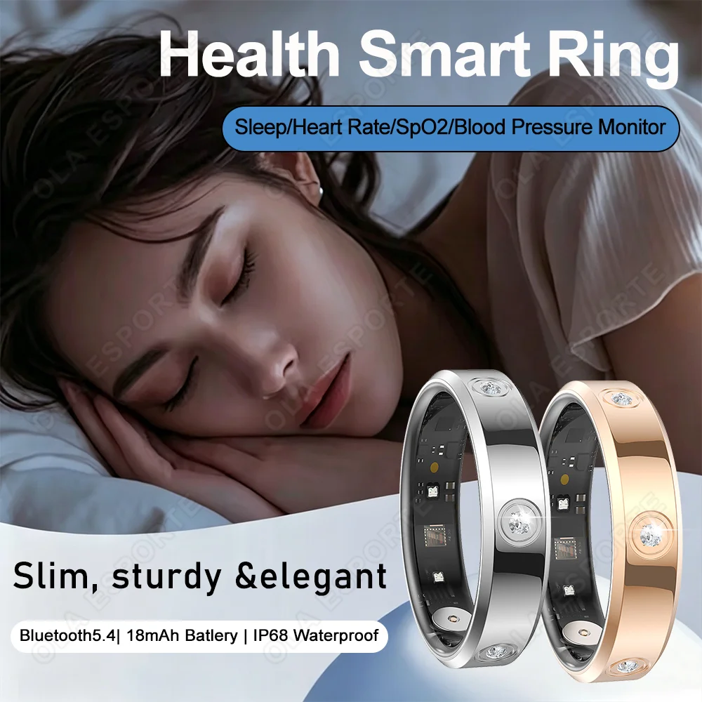 2026 New Fashion Diamond Smart Ring Heart Rate Sleep Monitor IP68 Waterproof Men Women Fitness Rings Pedometer For Android IOS
2026 New Fashion Diamond Smart Ring Heart Rate Sleep Monitor IP68 Waterproof Men Women Fitness Rings Pedometer For Android IOS